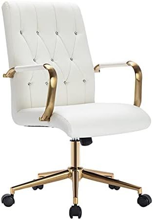 Duhome Desk Chair White Office Chair, Home Office Desk Chairs with Arms Computer Chair for Office... | Amazon (US)