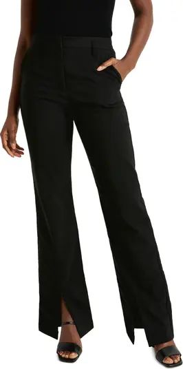 Splendid x Cella Jane Brigitta Flat Front Split Hem Trousers | Nordstrom | Nordstrom