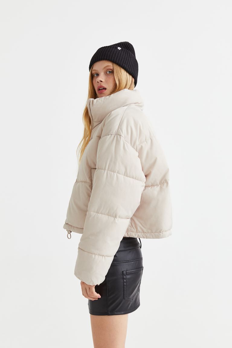 Puffer Jacket - Light beige - Ladies | H&M US | H&M (US)