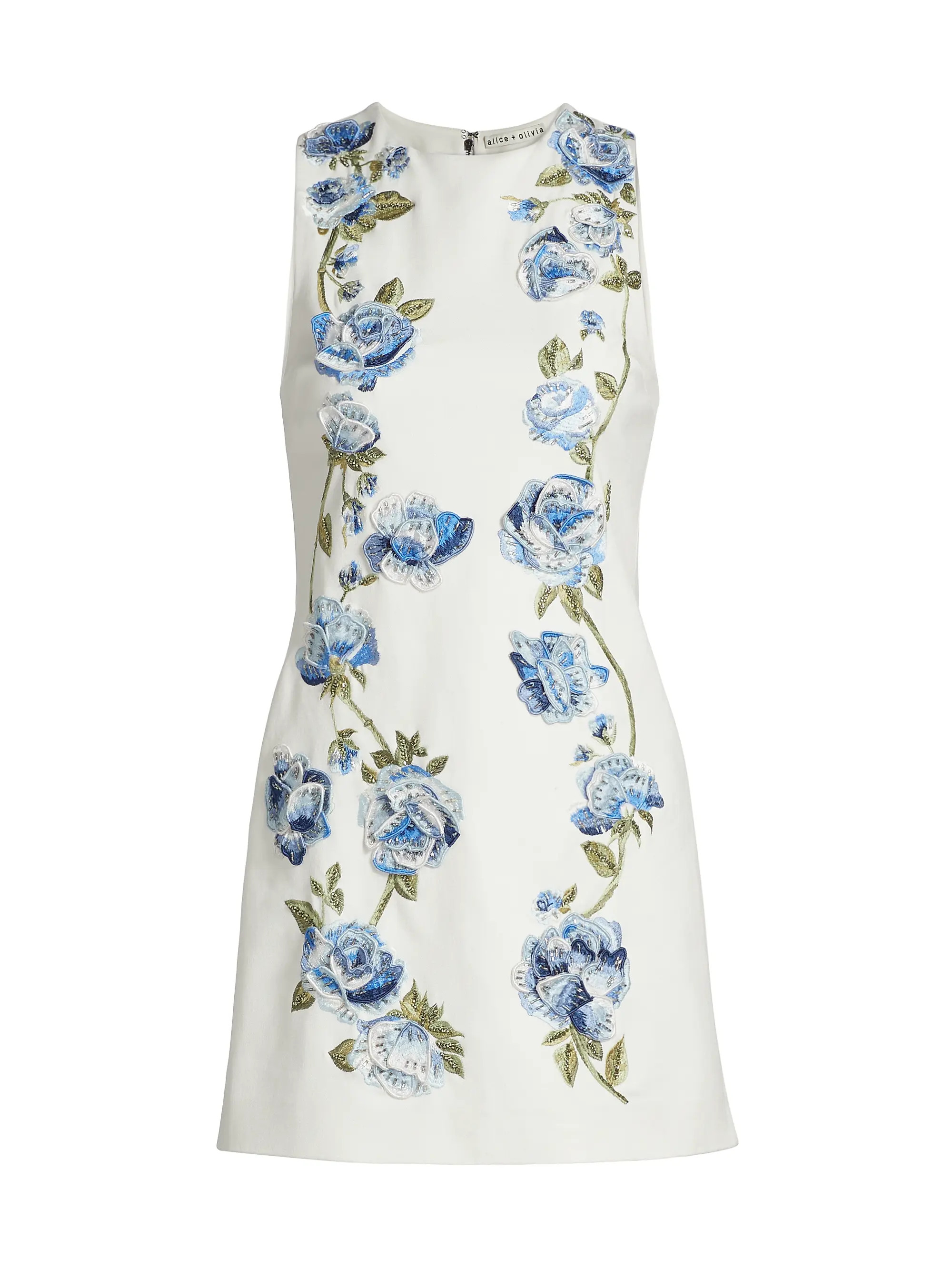 Clyde Embellished Floral Shift Minidress | Saks Fifth Avenue