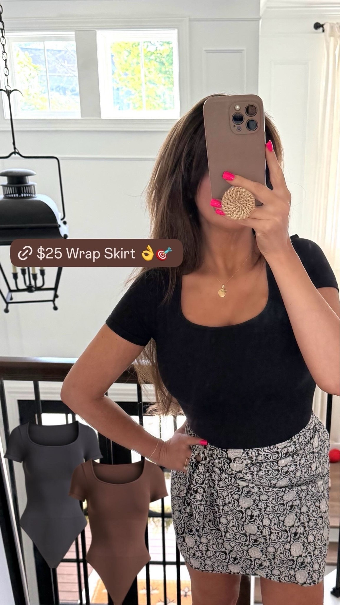 Target wrap skirt! Sooo good and flattering with the tie in the front. Wearing a small and medium in the bodysuit!

#LTKgrwm #LTKU #LTKootd