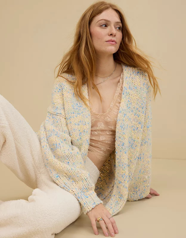 Aerie Oversized Sprinkle Cardigan | American Eagle Outfitters (US & CA)