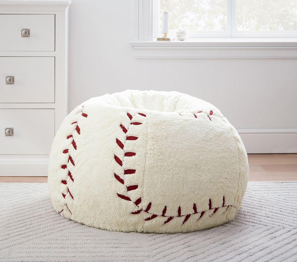 Anywhere Beanbag™, Sherpa Baseball | Pottery Barn Kids