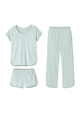 Pima Bundle in Parisian Green | LAKE Pajamas