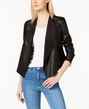 French Connection Faux-Leather Waterfall Jacket | Macys (US)