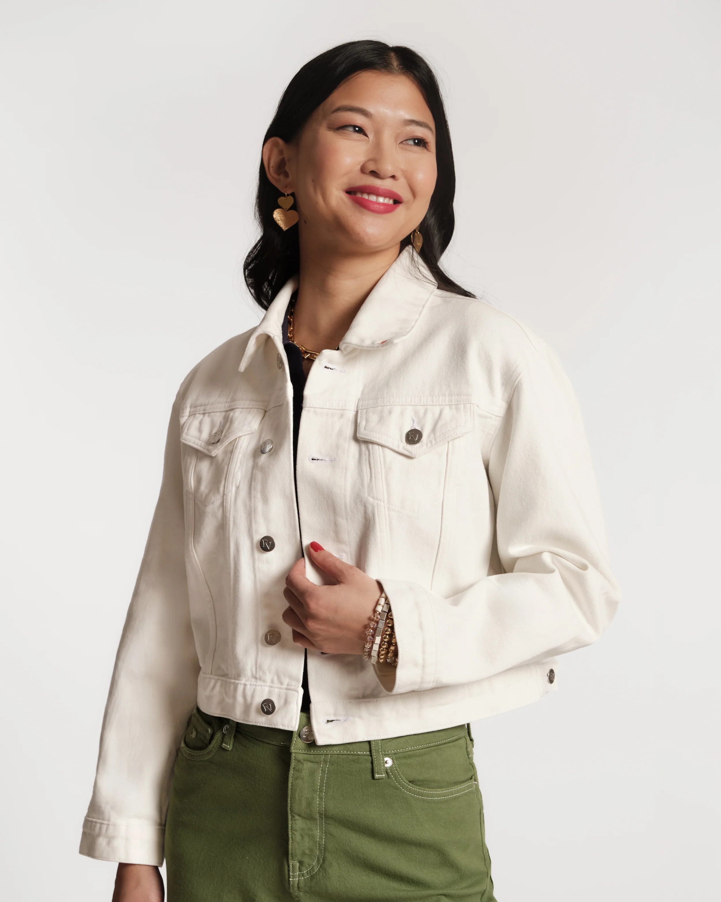 Taylor Jean Jacket - White | Frances Valentine