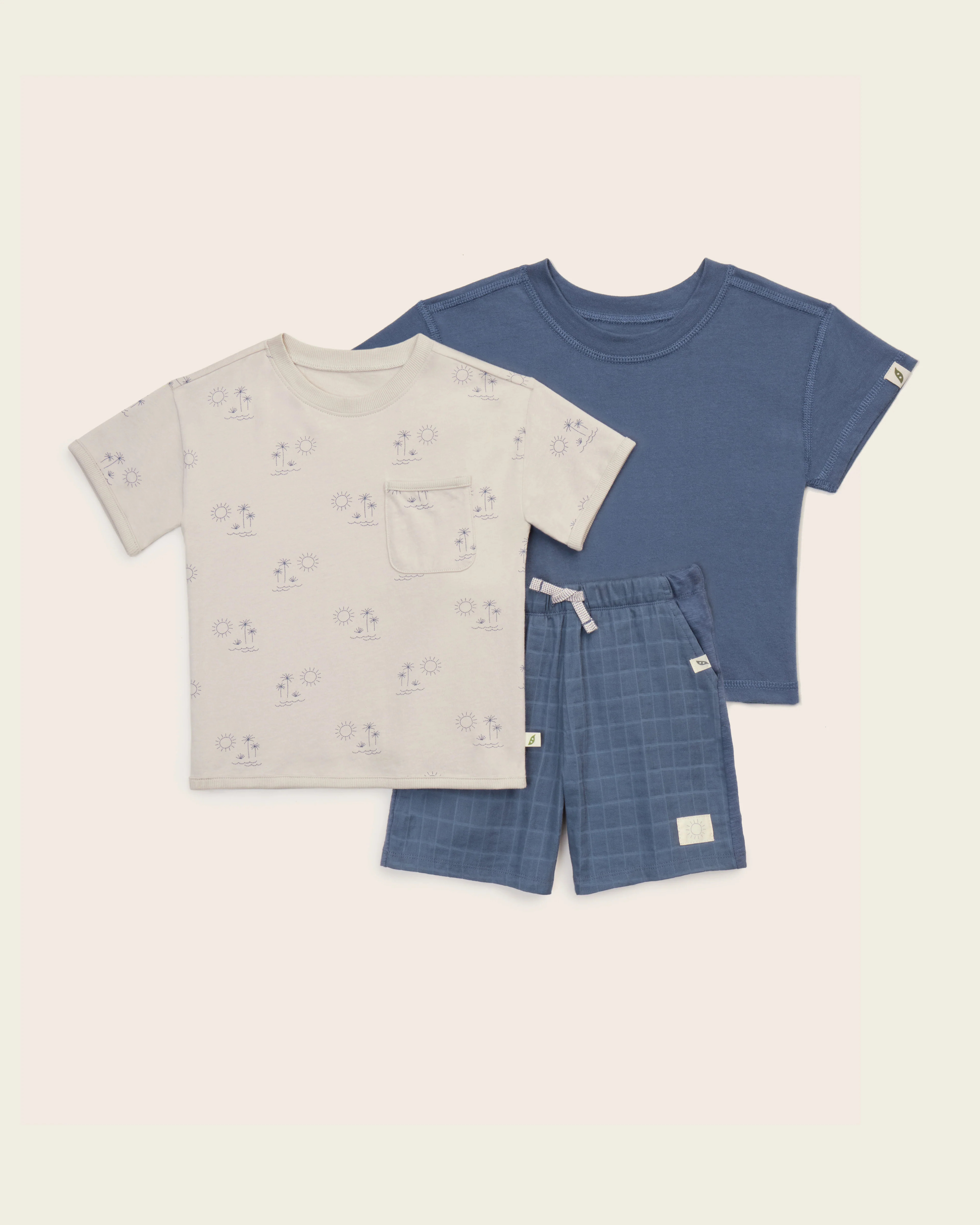 3-Piece Organic Cotton Sunny Days Set | easy-peasy