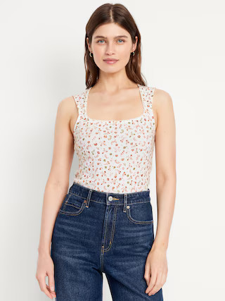 Trapeze-Neck Floral Top | Old Navy (US)