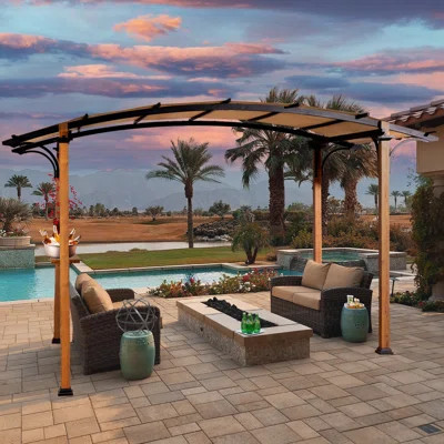 Metal Pergola With Canopy | Wayfair North America