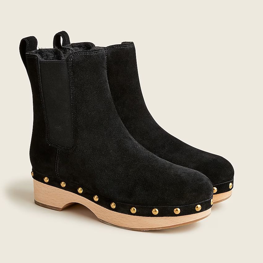 Faux-fur lined clog boots in suedeItem BD336 
 Reviews
 
 
 
 
 
1 Review 
 
 |
 
 
Write a Revie... | J.Crew US
