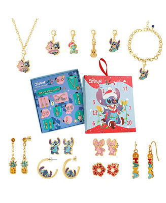 Stitch Jewelry Advent Gift Set:  Earrings, Necklace, Bracelet & Charms Mix & Match Christmas Cale... | Macy's