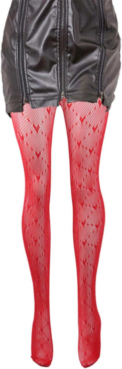 Mrotrida Women's Print Fishnet Tights High Waist Pantyhose Gothic Punk Mesh Fishnet Stockings | Amazon (US)