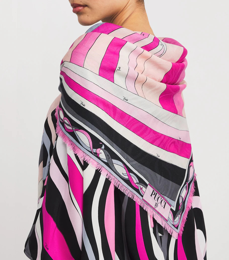 Multi Wool-Silk Iride Print Pashmina | Harrods