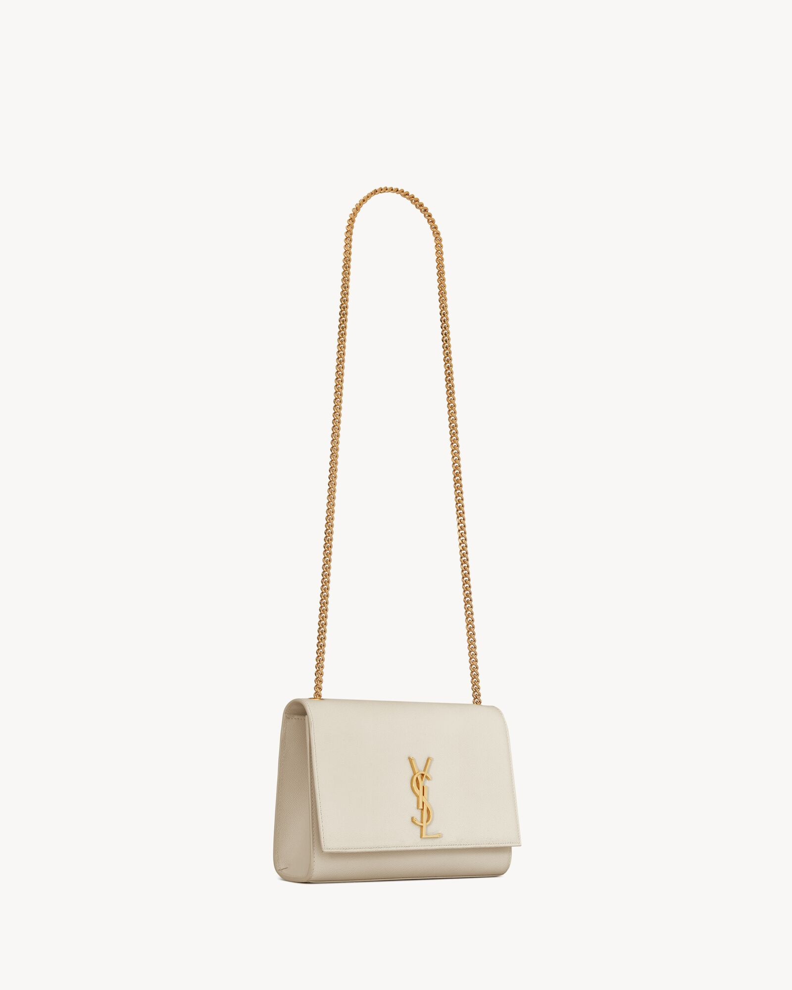 kate medium chain bag in grain de poudre embossed leather | Saint Laurent Inc. (Global)