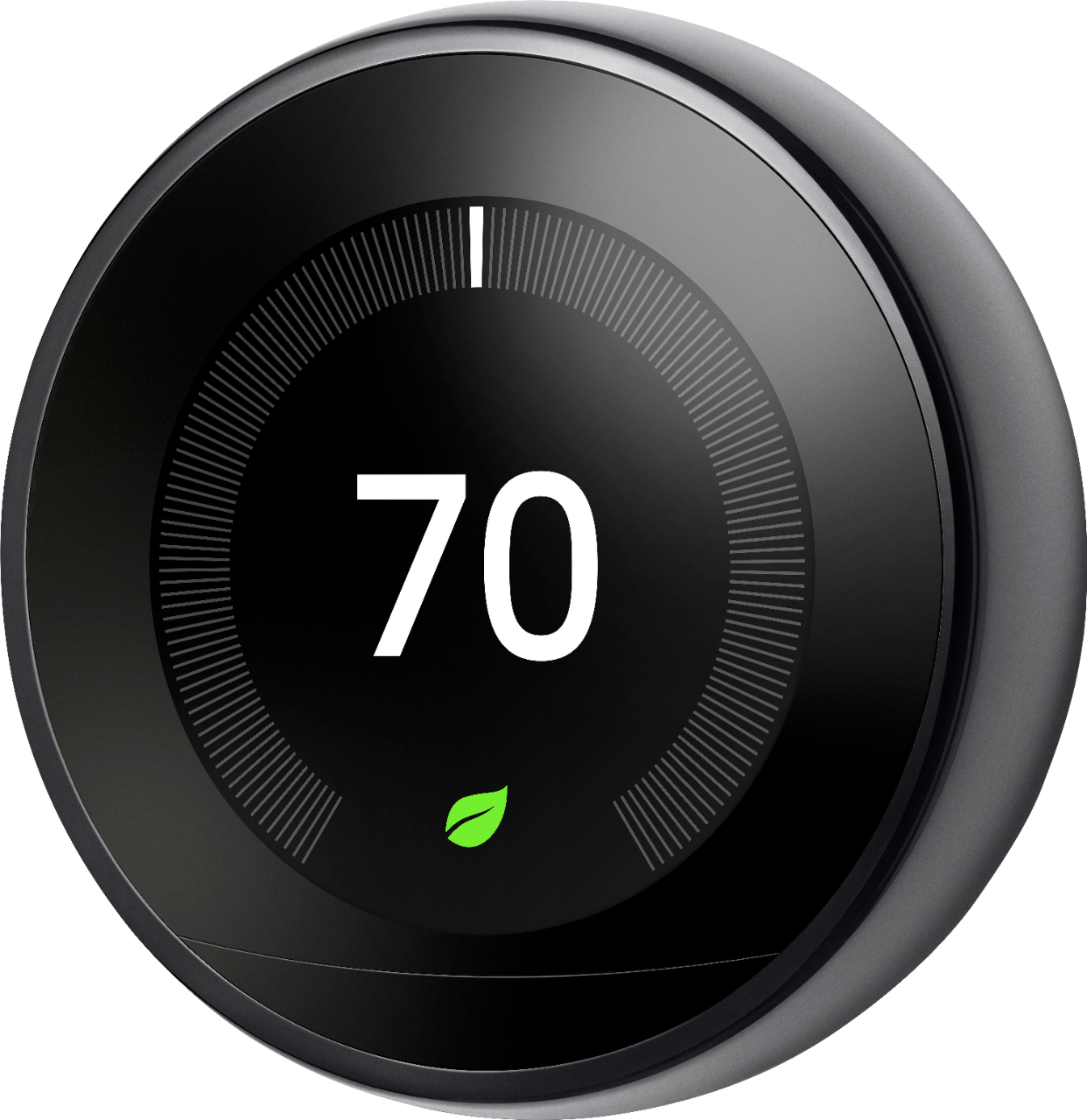 Google Nest Learning Smart Wifi Thermostat Black T3018US - Best Buy | Best Buy U.S.