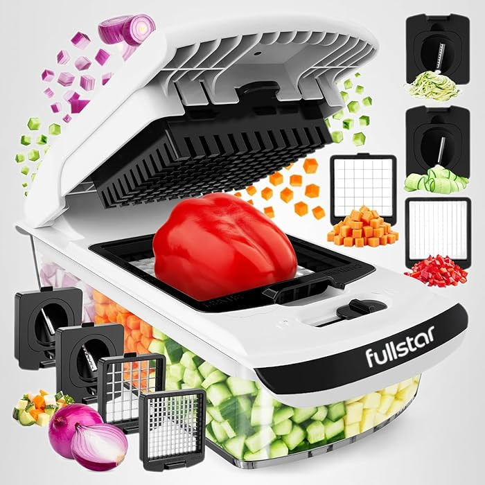 Fullstar The Original Pro Chopper - Vegetable Chopper and Spiralizer, Food Chopper with Container... | Amazon (US)
