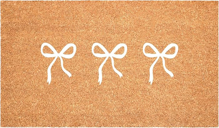 Calloway Mills White Bow Trio Doormat (17" x 29") | Amazon (US)