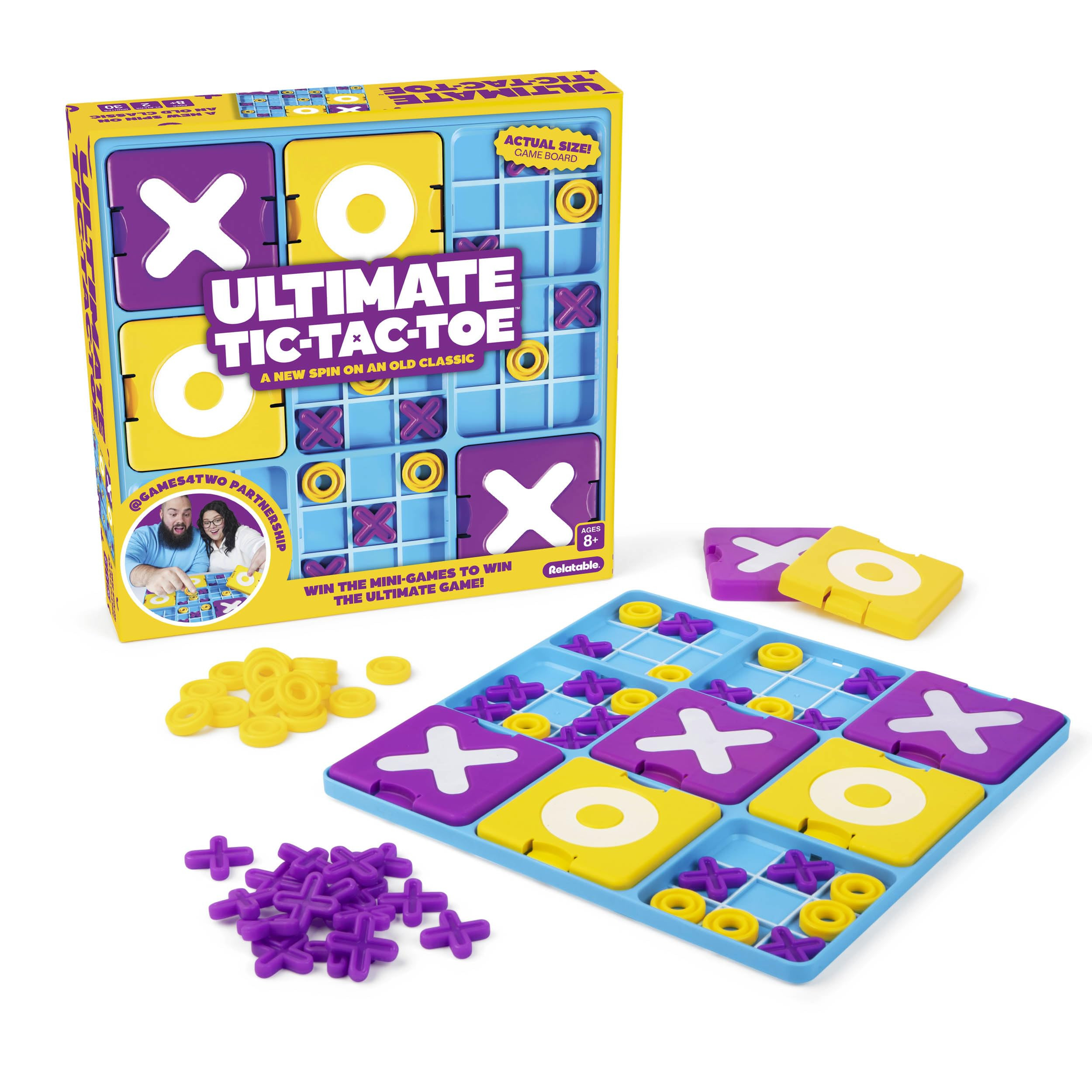What Do You Meme? Ultimate Tic Tac Toe™ by Relatable, Fun Board Games for Family Gatherings, Great Games for Kids 8+, Includes 1 Board, 41 Mini X's, 40 Mini O's, 5 Large X's, 5 Large O's | Amazon (US)