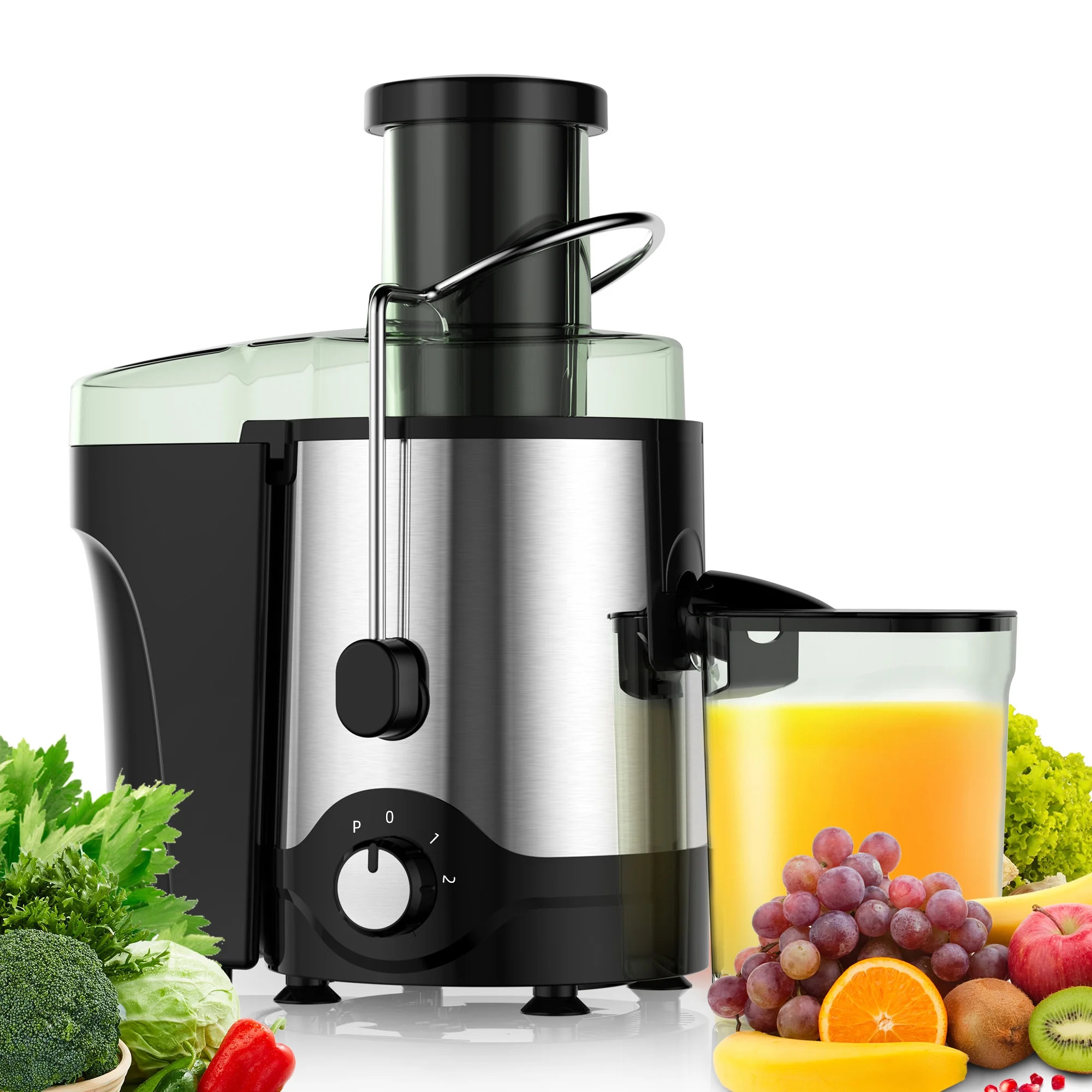 VAVSEA Juicer Machine 600W, Juice Extractor, Anti-Drip Press Centrifugal Juicer with Big Mouth 3"... | Walmart (US)