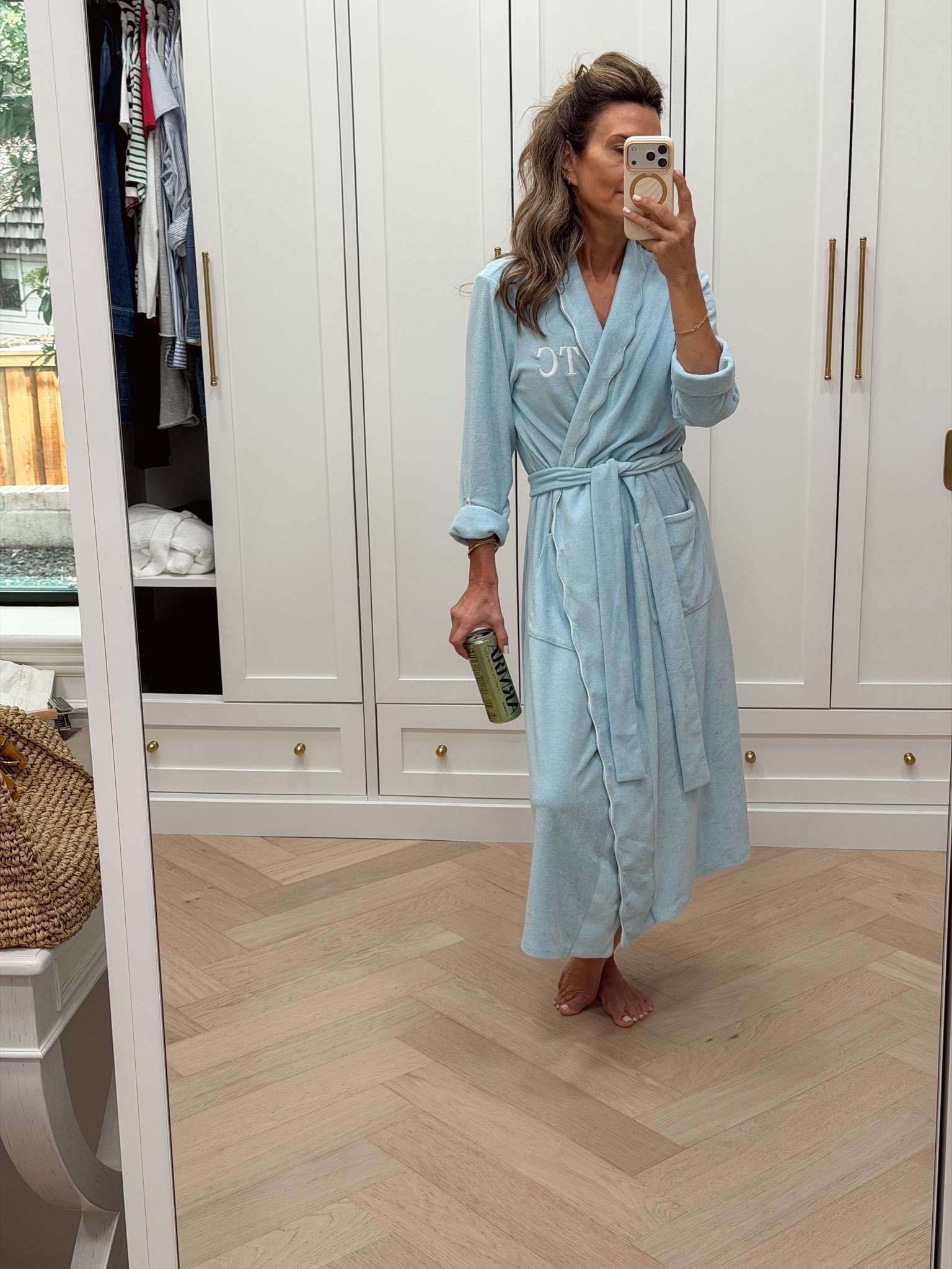 I’m 5’6’’ wearing XS! Cozy terry cloth robe you can have monogrammed! Also linked some other favorite cozy nighttime products and pj’s #LTKootd

#LTKootd #LTKOver40
