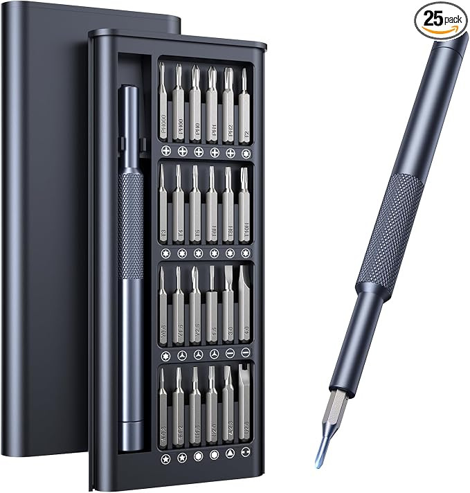 25-in-1 Small Precision Screwdriver Set, Professional Magnetic Mini Repair Tool Kit for Phone, Co... | Amazon (US)