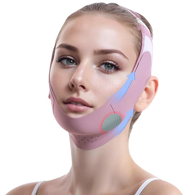 Graphene V-Line Mask Chin Up Mask V Shaped Face Mask Chin strap for sleeping, Jaw Exerciser,lilac... | Amazon (US)
