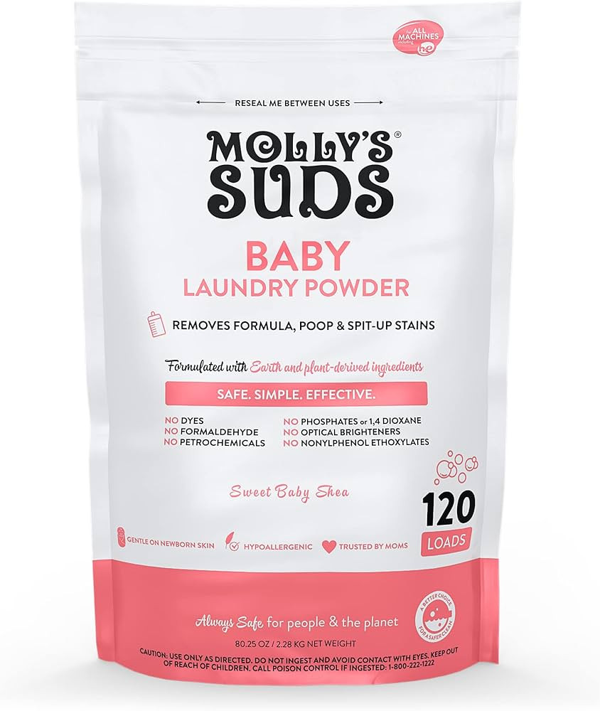 Molly's Suds Baby Laundry Detergent Powder | Removes Formula, Poop & Spit-Up Stains | Extra Gentl... | Amazon (US)