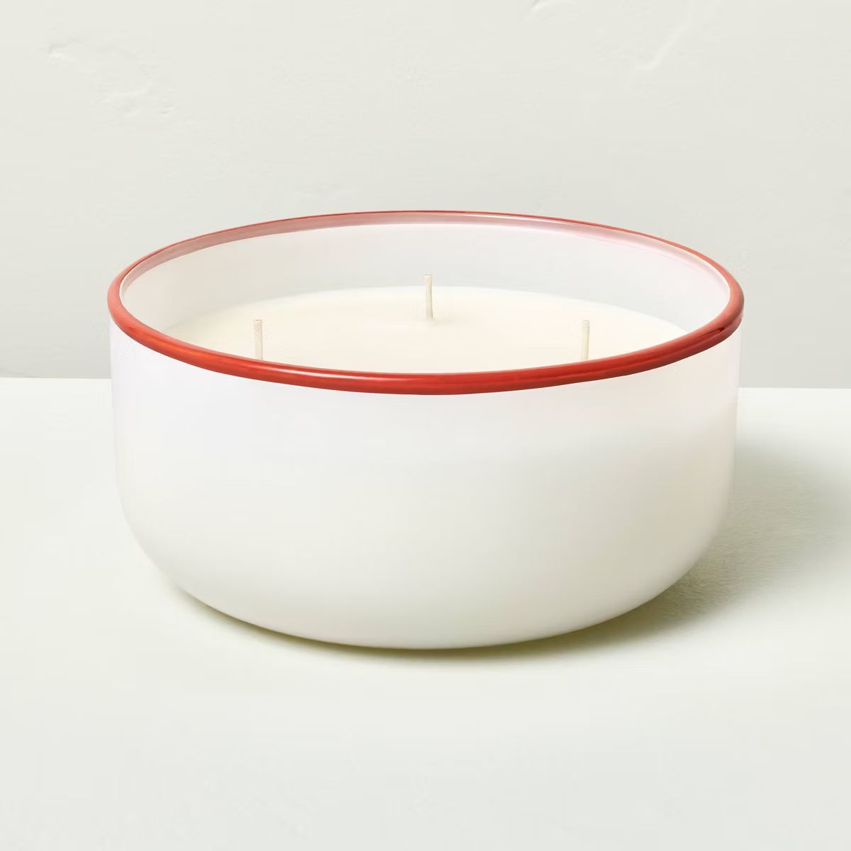 4-Wick Milk Glass Sunkissed Ginger Jar Candle 20.8oz Red - Hearth & Hand™ with Magnolia: Soy & ... | Target