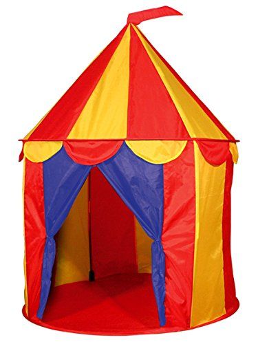 Red Floor Circus Tent Indoor Children Play House Outdoor Kids Castle by POCO DIVO | Amazon (US)
