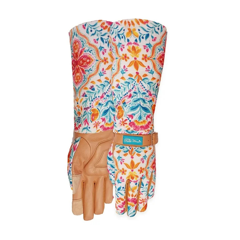The Pioneer Woman Folk Geo Long Gardening Gloves, Ladies Size Medium | Walmart (US)