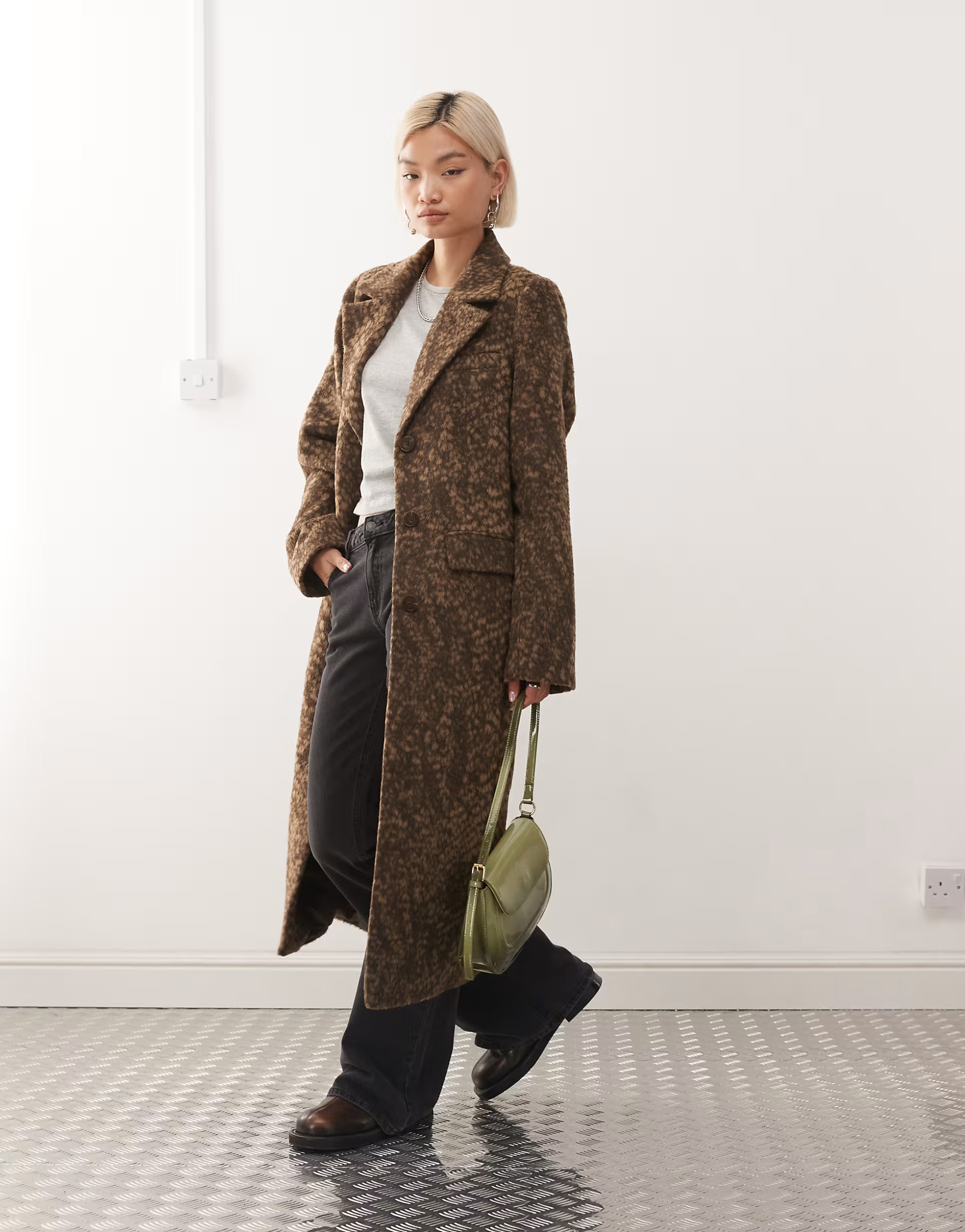 Reclaimed Vintage maxi duster coat in deer animal print | ASOS (Global)