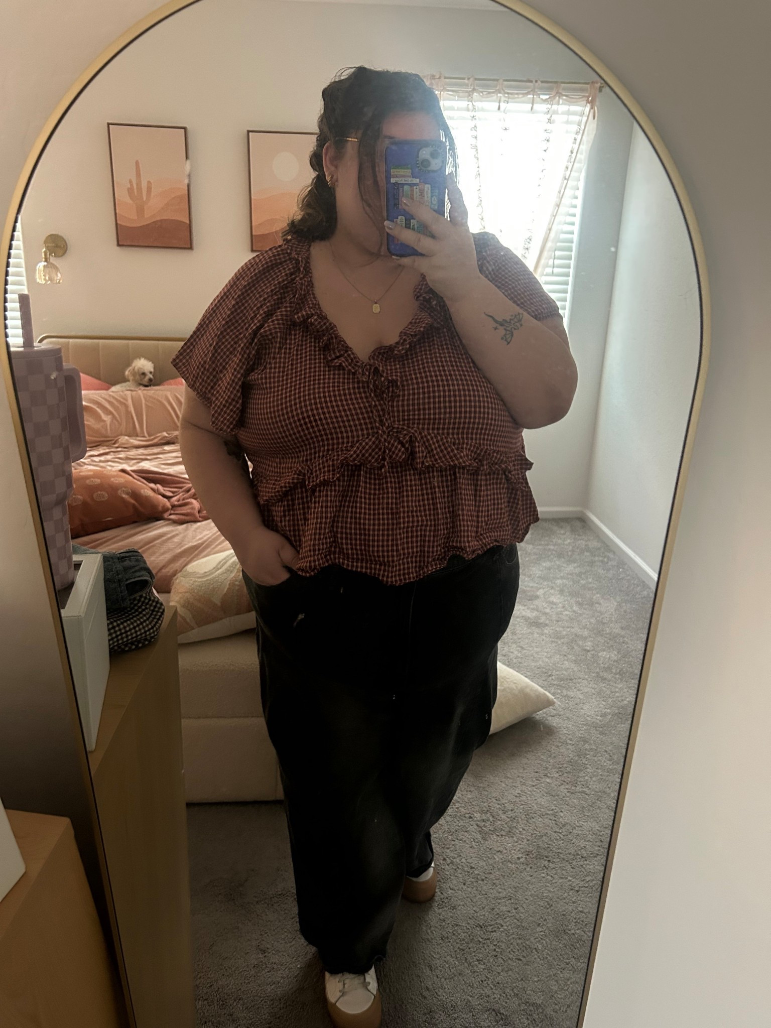 Transitioning to fall with some red plaid fluttery top ❤️🍁

#LTKPlusSize #LTKSeasonal #LTKStyleTip