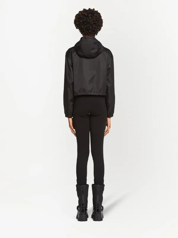 Re-Nylon hooded track jacket | Farfetch Global