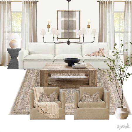Neutral living room design. Living room space. Home accents 

#LTKhome