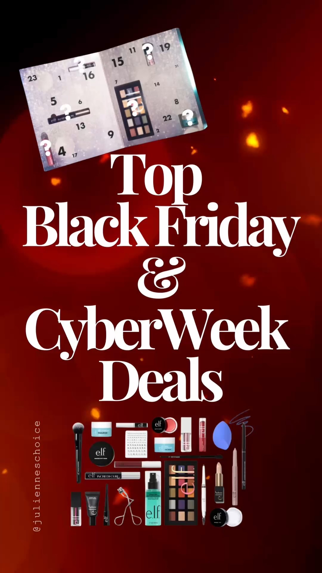 Top Black Friday & Cyber Week Deals You Can’t Miss
e.l.f. is offering $10 off $45+ with the in-app code — perfect for stocking stuffers, gifting, and everyday glam.✨julienneschoice


#LTKCyberWeek #LTKGiftGuide #LTKHoliday