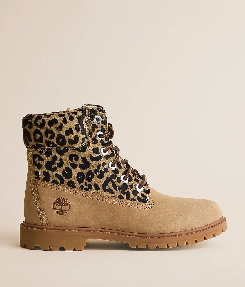 Premium Leopard Leather Boot | Buckle