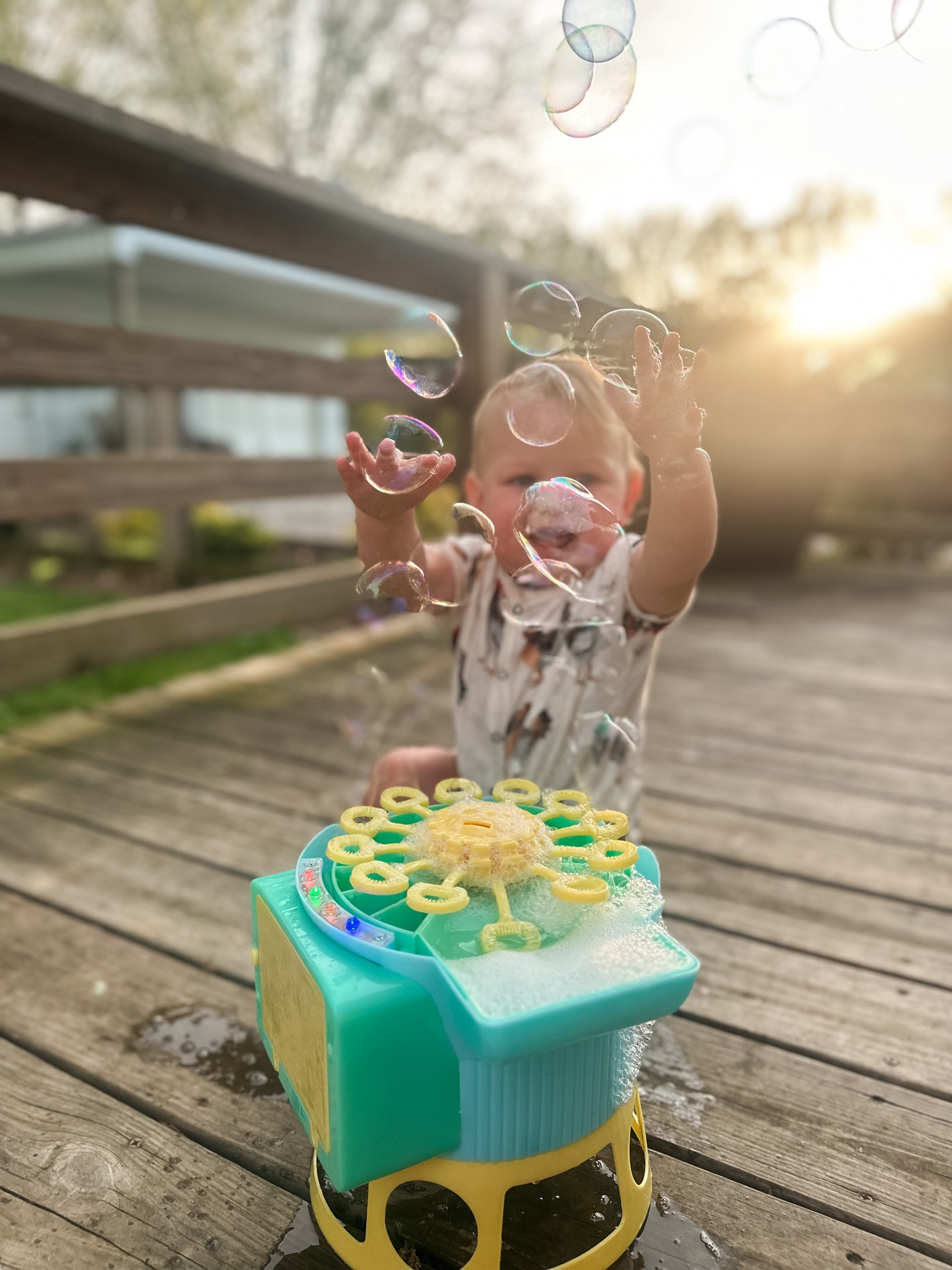 we had the best afternoon with this bubble machine from #target 