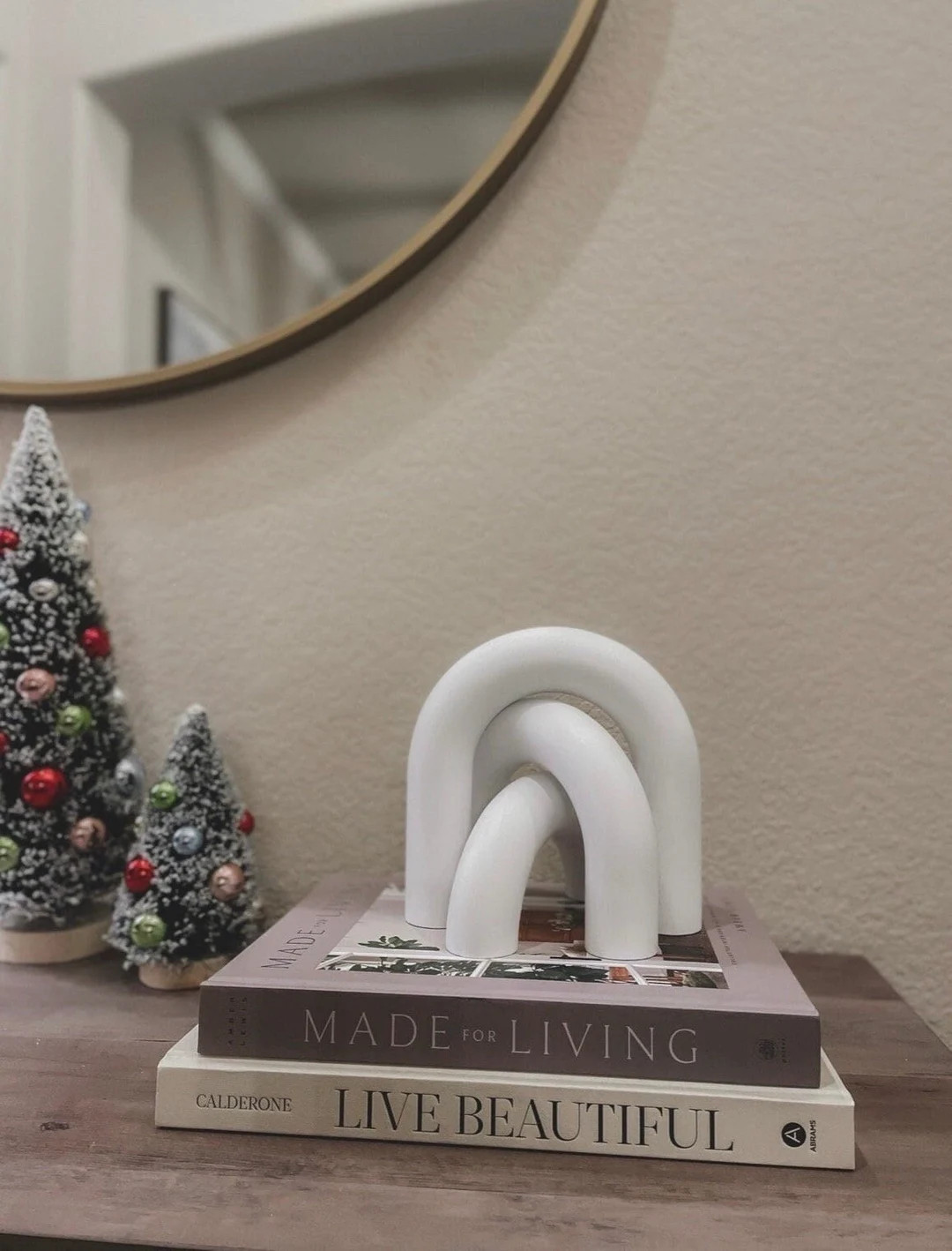 White Wooden Arch Set: Modern Home Decor Sculpture (set of 3) - Etsy | Etsy (US)