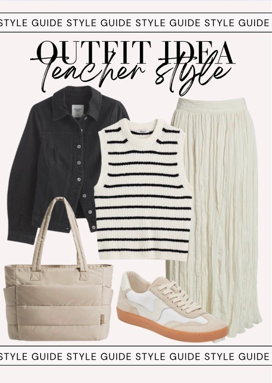 Teacher Style \\ Maxi Skirt \\ Nordstrom \\ Shoes \\ Sneakers \\ Oversized Jacket \\ Teacher Fashion \\ Classroom Fashion \\ Casual Workwear

#LTKFindsUnder100 #LTKWorkwear #LTKStyleTip
