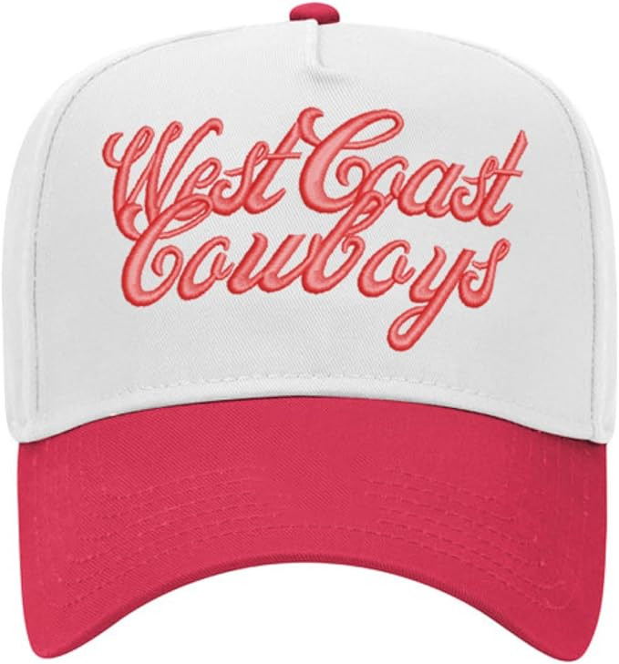 West Coast Cap Cowboys Hat Adjustable Embroidered Two Tone Hats | Amazon (US)