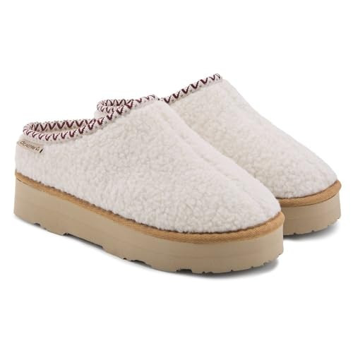 BEARPAW Snuggle Martis Womens Slippers - 3190w Winter White - 5 Medium | Amazon (US)