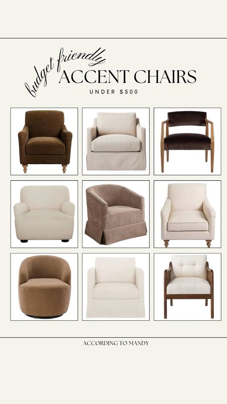 Budget friendly accent chairs! Some on sale!

Affordable furniture, budget friendly furniture, accent chair, linen accent chair, target, target finds, target home, Walmart finds, Walmart home, velvet chair, boucle chair 

#LTKhome