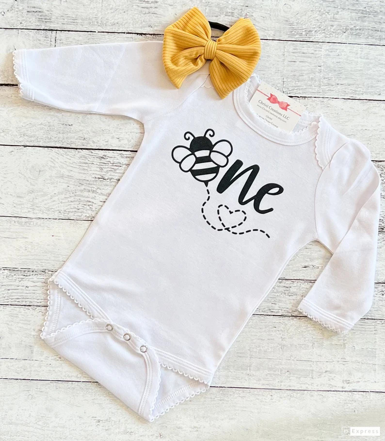 Bee First Birthday Outfit Girl, 1st Birthday Flare Pants, Cake Smash Outfit, Niece Aunt Gift | Etsy (US)