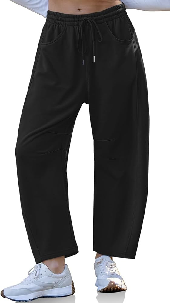 Amazon.com: TARSE Women's Barrel Sweatpants Workout Active Joggers Pants Harem Baggy Lounge Botto... | Amazon (US)