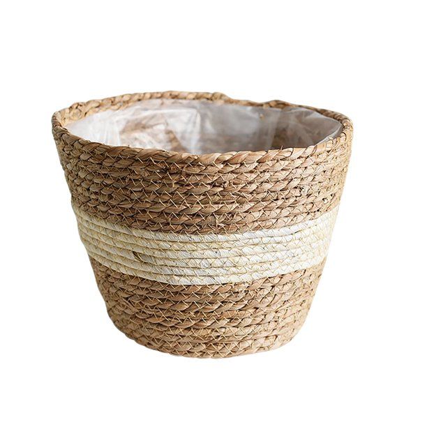 Beska Woven Plant Basket Seagrass Storage Basket For Flower Pots Cover Plant Pots Containers Orga... | Walmart (US)