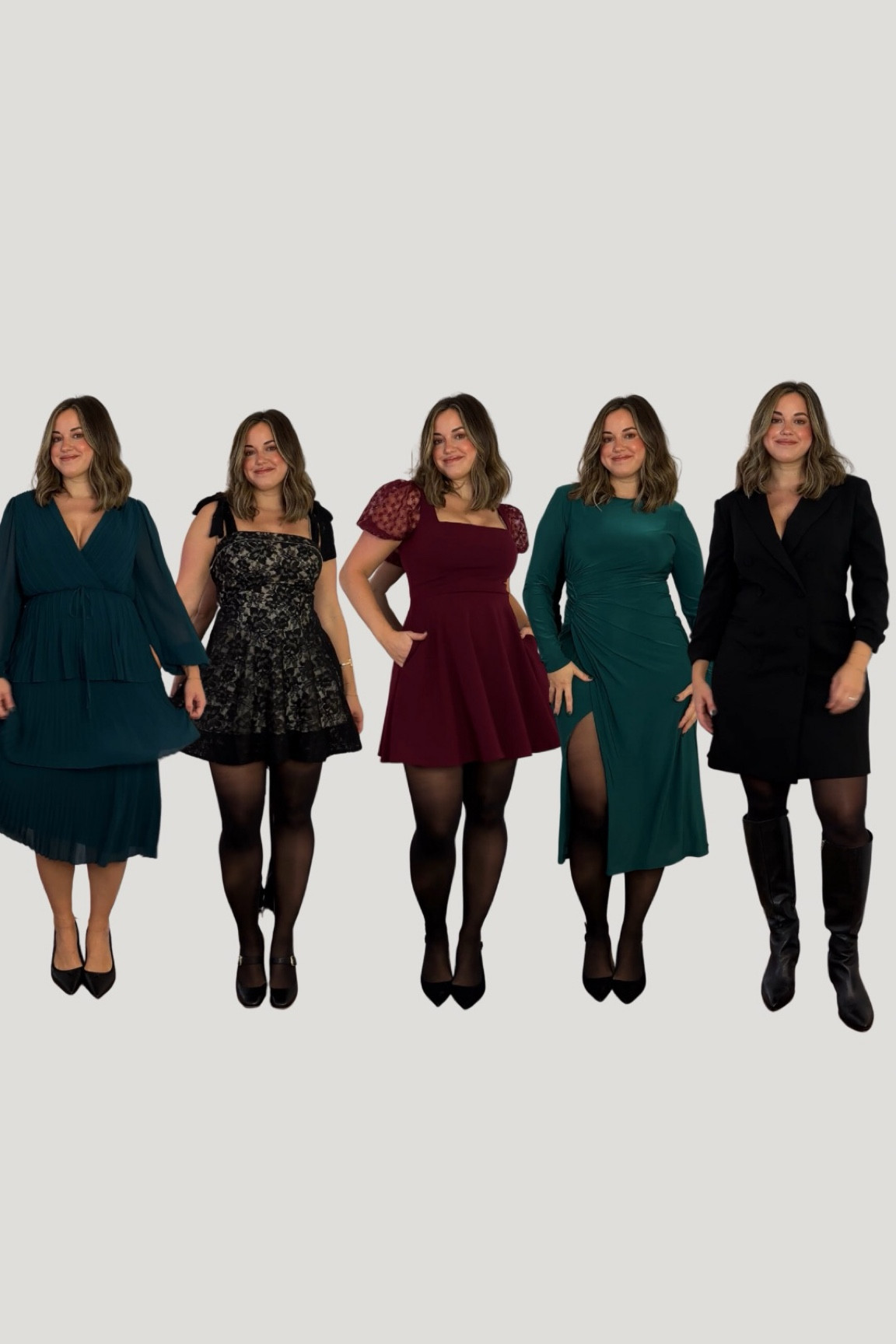 Holiday / NYE affordable dress ideas from JCPenney! Use code: 25KACEY for 25% off sitewide 

Dress 1 - size 8
Dress 2 - size medium
Dress 3 - size 9
Dress 4 - size 8 petite 
Dress 5 - size 10, sized up 

#LTKHoliday #LTKWatchNow #LTKFindsUnder100