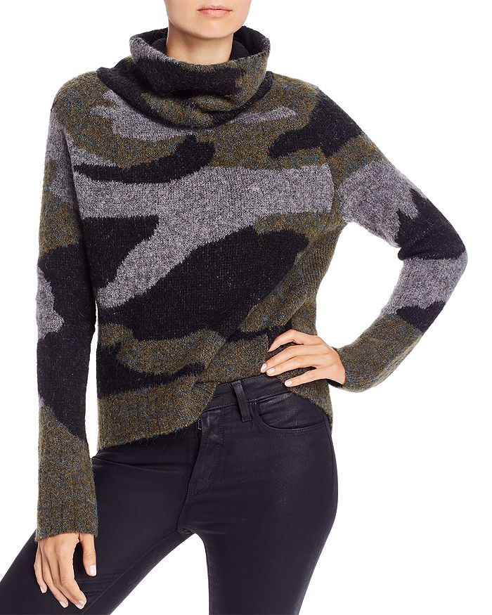 High/Low Camouflage Turtleneck Sweater - 100% Exclusive | Bloomingdale's (US)