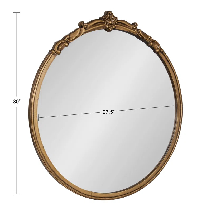 Wade Logan® Cardarius Framed Wall Mirror 30" Diameter Gold & Reviews | Wayfair | Wayfair North America