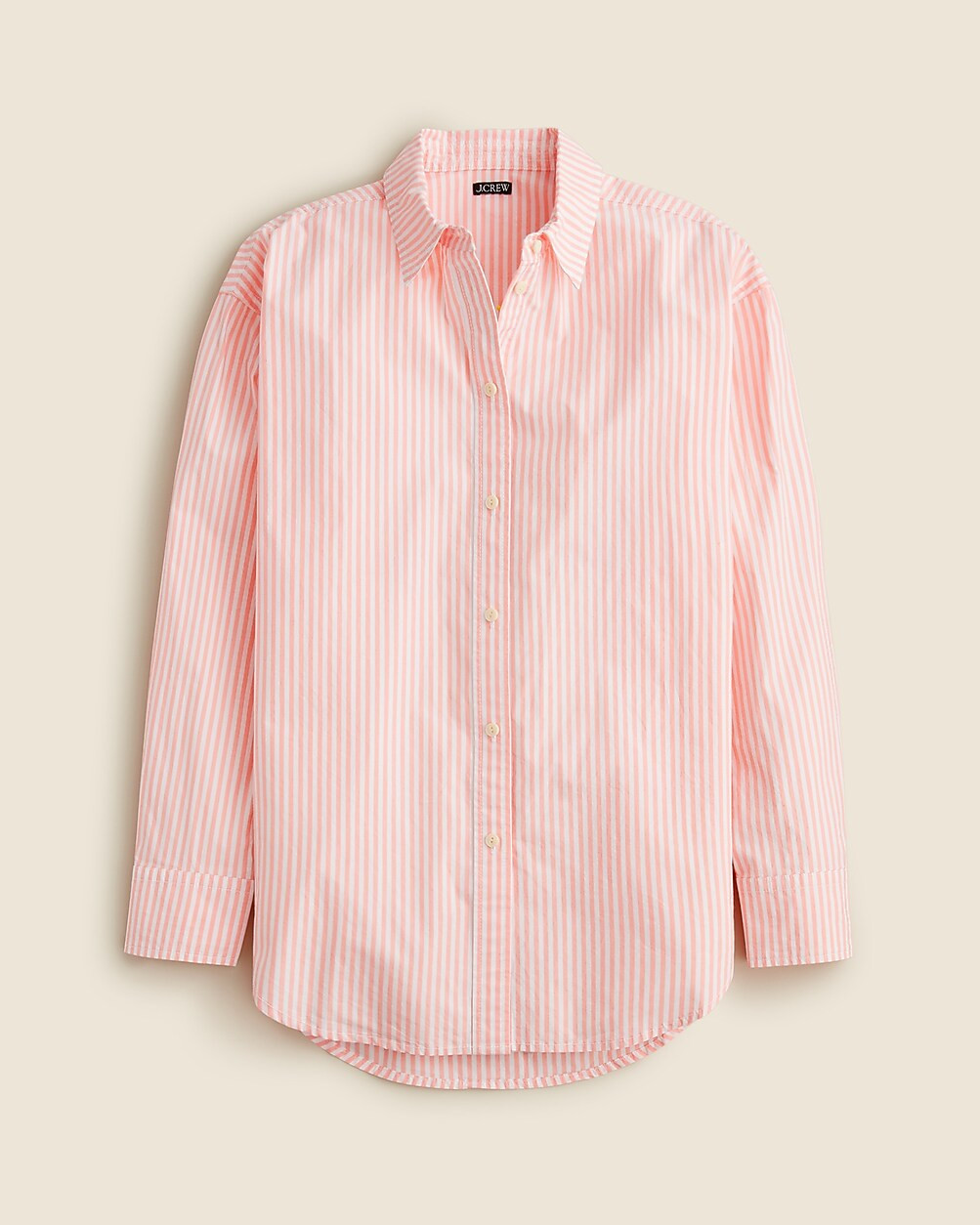 Étienne oversized shirt in striped cotton poplin | J. Crew US