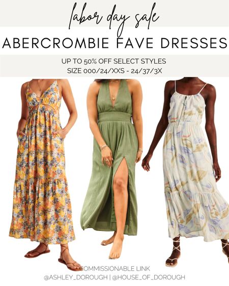 Loves these dresses from Abercrombie on sale! FYI their dresses run big, and I am a XXL which translates to a generous 2x in my opinion! 

#LTKsalealert #LTKwedding #LTKcurves